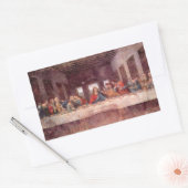 Leonardo da Vincis Das letzte Abendessen Rechteckiger Aufkleber (Umschlag)