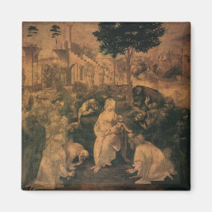 Leonardo da Vincis Die Verehrung der Magi Magnet