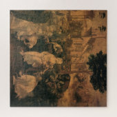 Leonardo da Vincis Die Verehrung der Magi Puzzle (Horizontal)