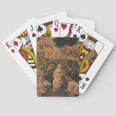 Leonardo da Vincis Die Verehrung der Magi Spielkarten (Rückseite)