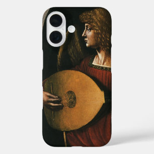 Leonardo da Vincis Ein Engel in Rot mit einer Laut iPhone 16 Hülle