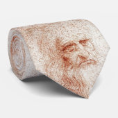 Leonardo Da Vincis Elegance - Selbstporträt Krawatte (Gerollt)