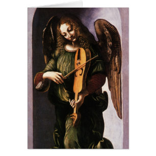 Leonardo da Vincis Engel in Grün mit einer Vielle