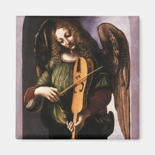 Leonardo da Vincis Engel in Grün mit einer Vielle Magnet