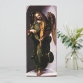 Leonardo da Vincis Engel in Grün mit Vielle (Stehend Vorderseite)