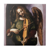 Leonardo da Vincis Engel in Grün mit Vielle Fliese (Vorderseite)