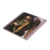 Leonardo da Vincis Engel in Grün mit Vielle Fliese (Seite)