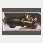 Leonardo da Vincis Engel in Grün mit Vielle Geschenkpapier Set (Vorderseite 2)