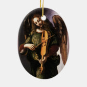 Leonardo da Vincis Engel in Grün mit Vielle Keramikornament (Hinten)
