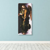 Leonardo da Vincis Engel in Grün mit Vielle Leinwanddruck (Insitu (Holzboden))