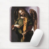 Leonardo da Vincis Engel in Grün mit Vielle Mousepad (Mit Mouse)