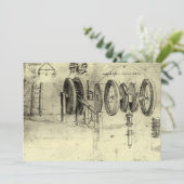 Leonardo da Vincis Engineering Sketch eines Rades (Stehend Vorderseite)