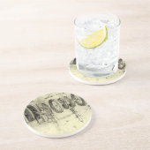 Leonardo da Vincis Engineering Sketch eines Rades Untersetzer (Seite)