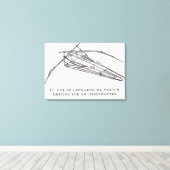 Leonardo da Vincis Entwürfe für einen Ornithopter Leinwanddruck (Insitu (Holzboden))