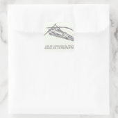 Leonardo da Vincis Entwürfe für einen Ornithopter Quadratischer Aufkleber (Tasche)