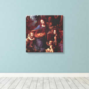 Leonardo da Vincis Felsgrottenmadonna Leinwanddruck