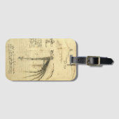 Leonardo da Vincis Flügelmaschinenkizze Gepäckanhänger (Vorderseite (Horizontal))