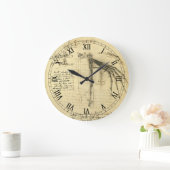 Leonardo da Vincis Flügelmaschinenkizze Große Wanduhr (Zuhause)