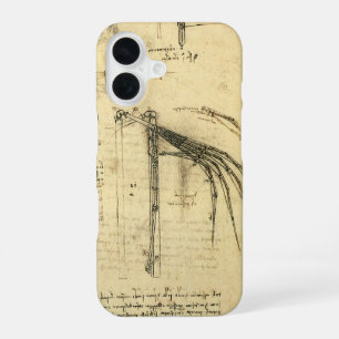 Leonardo da Vincis Flügelmaschinenkizze iPhone 16 Hülle