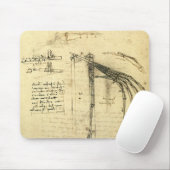 Leonardo da Vincis Flügelmaschinenkizze Mousepad (Mit Mouse)