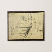 Leonardo da Vincis Flügelmaschinenkizze Puzzle (Horizontal)