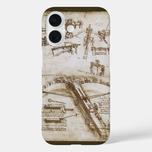Leonardo da Vincis Giant Crossbow Weapon Sketch Case-Mate iPhone Hülle (Rückseite)