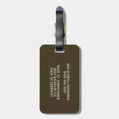 Leonardo da Vincis Giant Crossbow Weapon Sketch Gepäckanhänger (Rückseite vertikal)