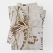 Leonardo da Vincis Giant Crossbow Weapon Sketch Geschenkpapier Set (Beispiel)