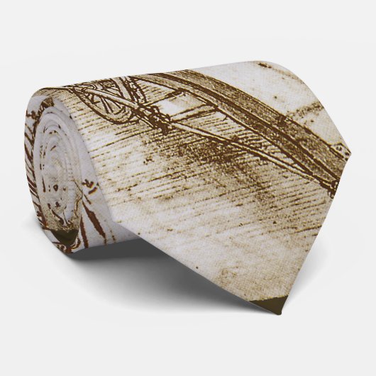 Leonardo da Vincis Giant Crossbow Weapon Sketch Krawatte (Gerollt)