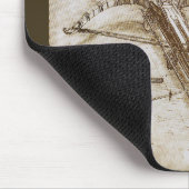 Leonardo da Vincis Giant Crossbow Weapon Sketch Mousepad (Ecke)
