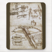 Leonardo da Vincis Giant Crossbow Weapon Sketch Mousepad (Vorne)