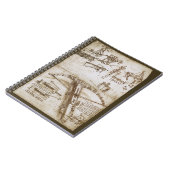 Leonardo da Vincis Giant Crossbow Weapon Sketch Notizblock (Linke Seite)