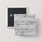 Leonardo da Vincis Handschrift Button (Vorne & Hinten)