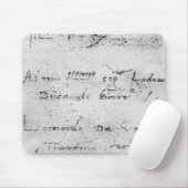 Leonardo da Vincis Handschrift Mousepad (Mit Mouse)