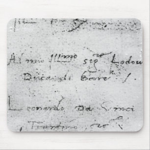 Leonardo da Vincis Handschrift Mousepad