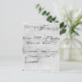 Leonardo da Vincis Handschrift Postkarte (Stehend Vorderseite)