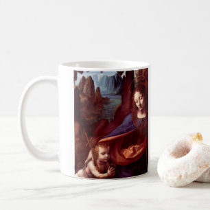 Leonardo da Vincis Jungfrau (Madonna) der Felsen Kaffeetasse