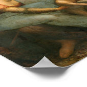 Leonardo da Vincis Jungfrau und Kind Poster (Ecke)