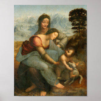 Leonardo da Vincis Jungfrau und Kind Poster