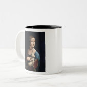 Leonardo da Vinci's Lady mit einem Ermine Classic Zweifarbige Tasse (Vorderseite Links)