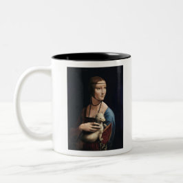 Leonardo da Vinci's Lady mit einem Ermine Classic Zweifarbige Tasse