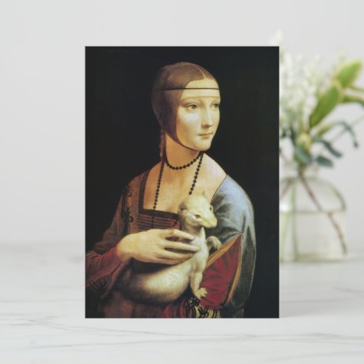 Leonardo da Vinci's Lady mit Ermine (Stehend Vorderseite)