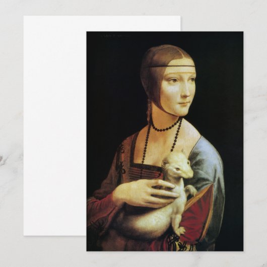 Leonardo da Vinci's Lady mit Ermine (Vorne/Hinten)