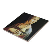 Leonardo da Vinci's Lady mit Ermine Fliese (Seite)