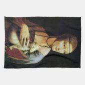 Leonardo da Vinci's Lady mit Ermine Geschirrtuch (Horizontal)