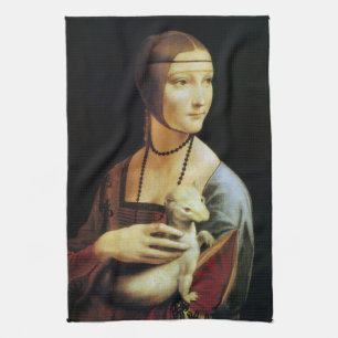 Leonardo da Vinci's Lady mit Ermine Geschirrtuch