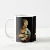 Leonardo da Vinci's Lady mit Ermine Kaffeetasse (Links)