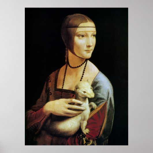 Leonardo da Vinci's Lady mit Ermine Poster (Vorne)