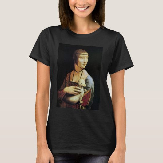 Leonardo da Vinci's Lady mit Ermine T-Shirt (Vorderseite)