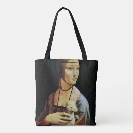 Leonardo da Vinci's Lady mit Ermine Tasche (Rückseite)